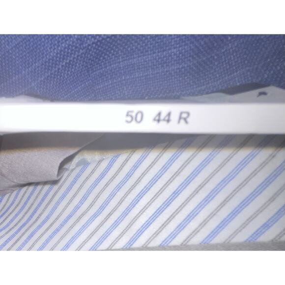 Hart Schaffner Marx Men's UNHEMMED Slacks New York Fit 44R‎ Blue Check NWT $155 - Picture 10 of 12